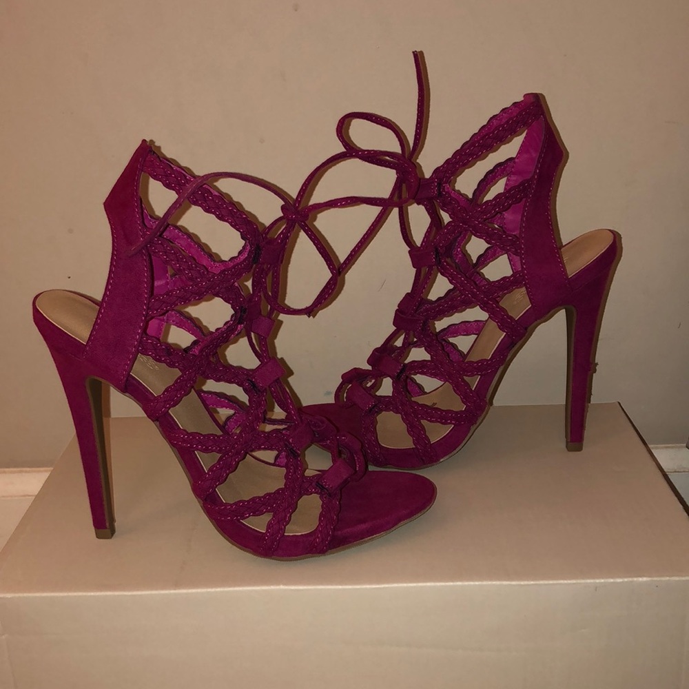 Charlotte Russe Lace-Up High Heels